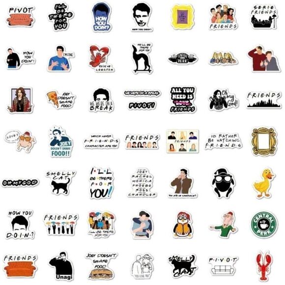 F.R.I.E.N.D.S. Show Assorted Stickers - Picture 3 of 7